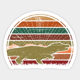 Alligator Sunset Sticker